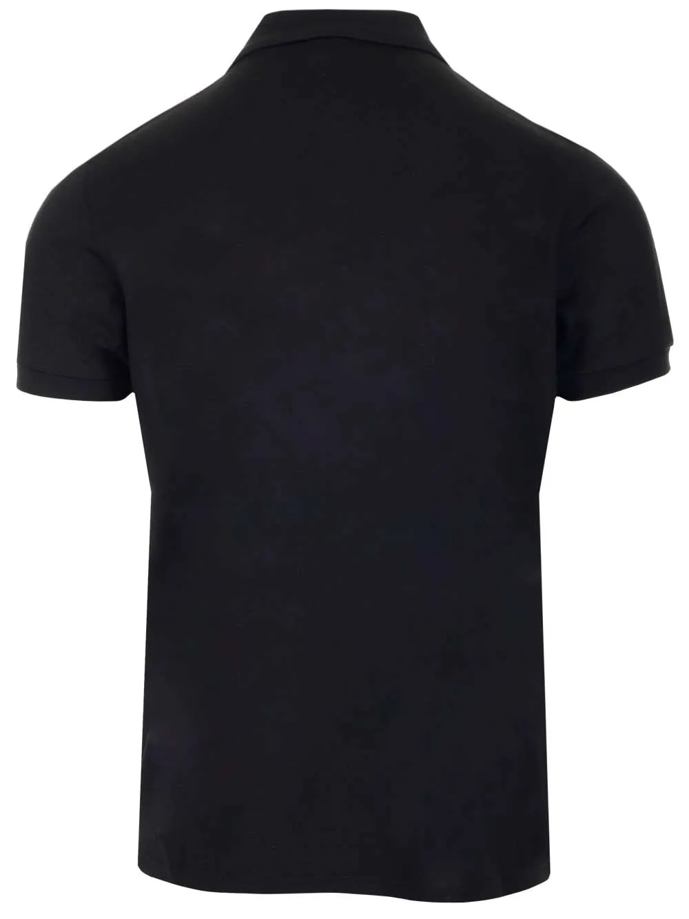 Saint Laurent Logo Embroidered Polo Shirt