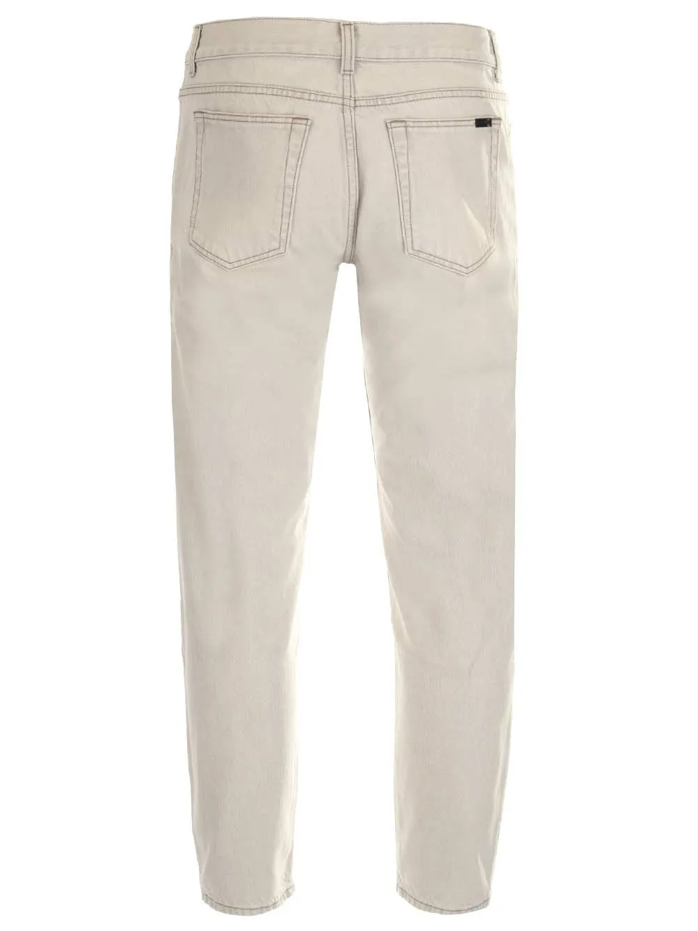 Saint Laurent Straight-Leg Cropped Jeans