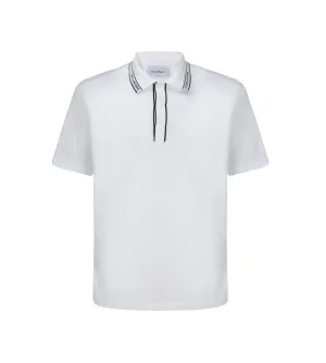 Salvatore Ferragamo Logo Detailed Buttoned Polo Shirt