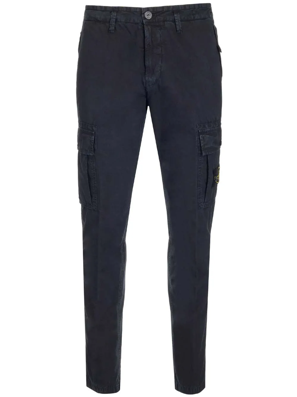 Stone Island Buttoned Logo Patch Cargo Pants