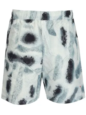 Stone Island Camo-Printed Elasticated Waist Swim Shorts