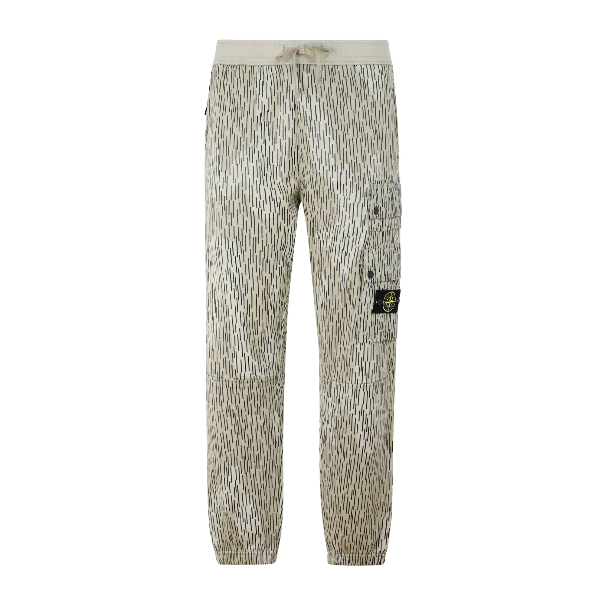 Stone Island Compass Motif Straight Leg Cargo Pants