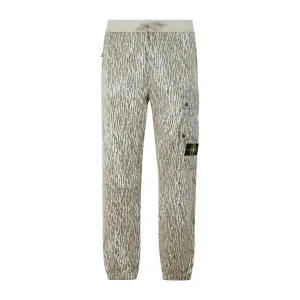 Stone Island Compass Motif Straight Leg Cargo Pants