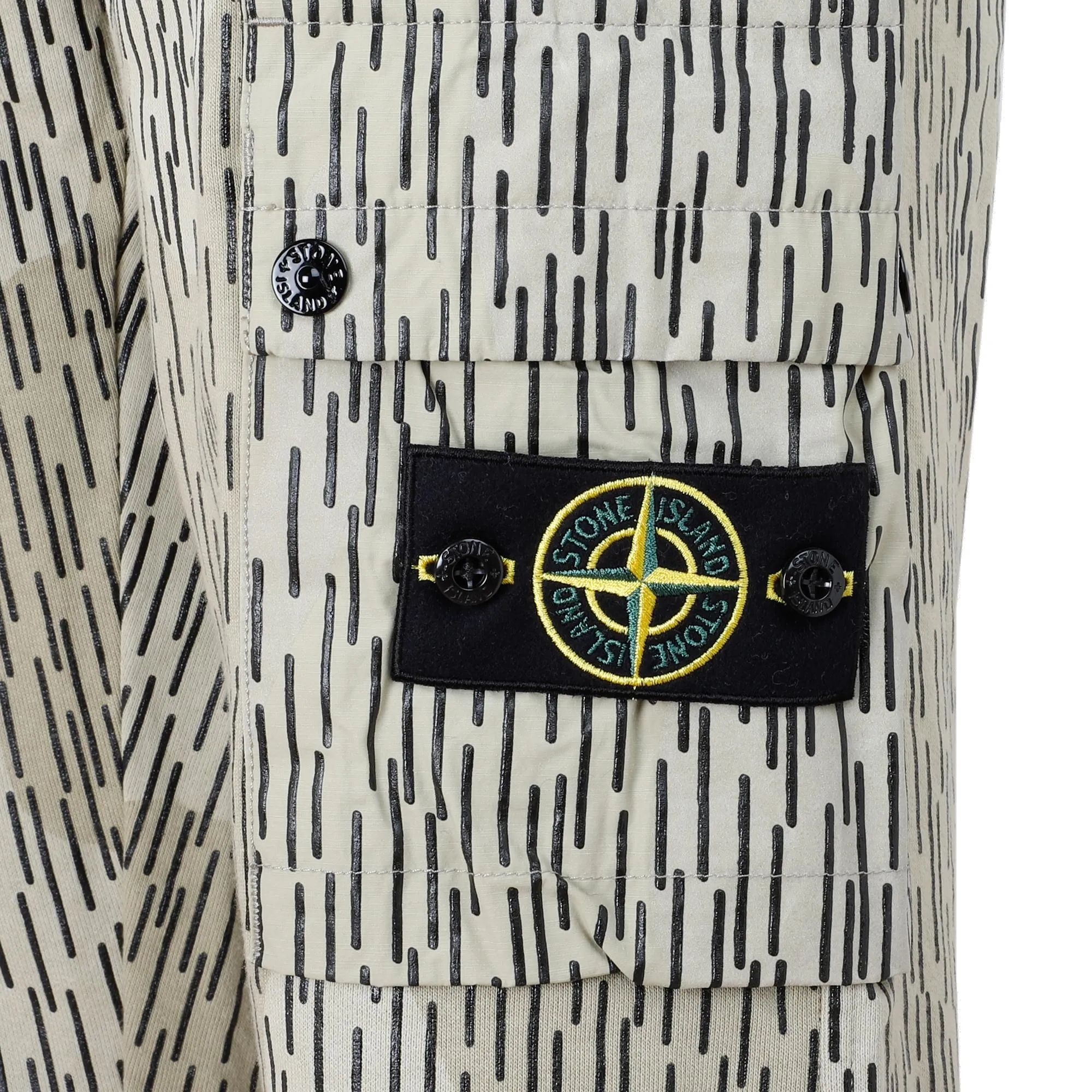 Stone Island Compass Motif Straight Leg Cargo Pants