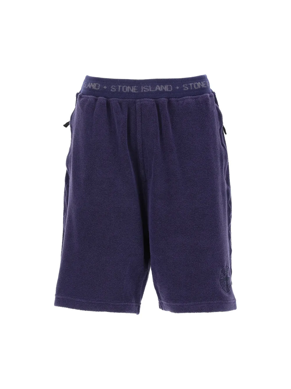 Stone Island Logo Embroidered Shorts