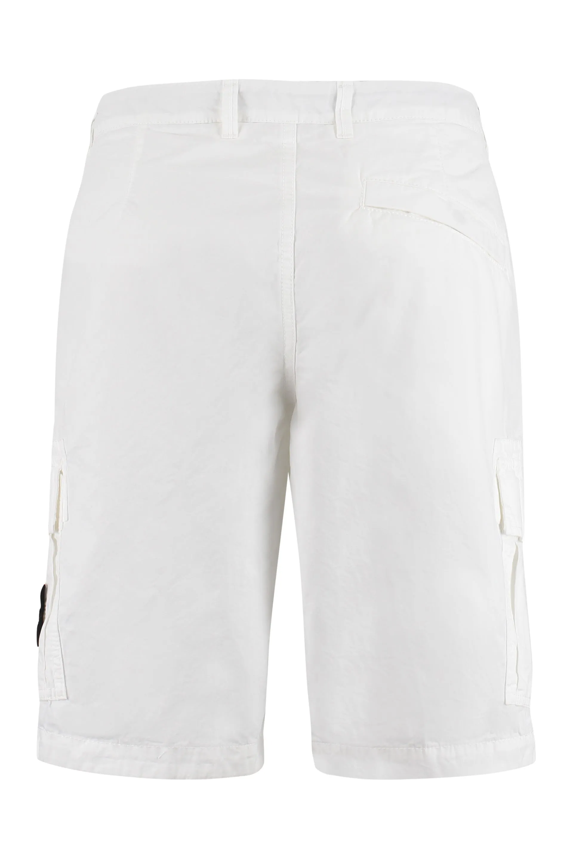 Stone Island Logo Patch Cargo Shorts