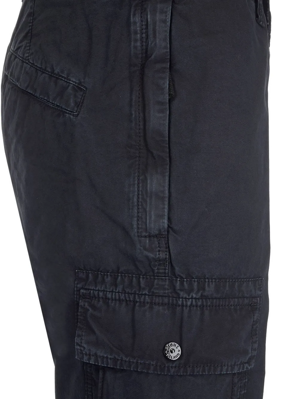 Stone Island Logo Patch Cargo Shorts