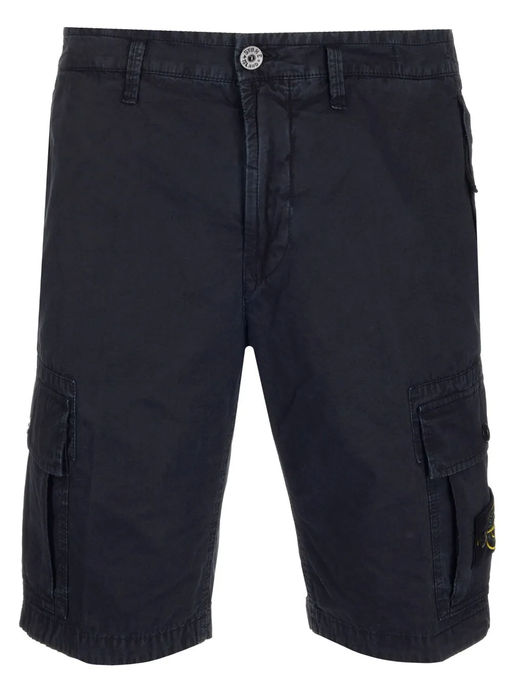 Stone Island Logo Patch Cargo Shorts