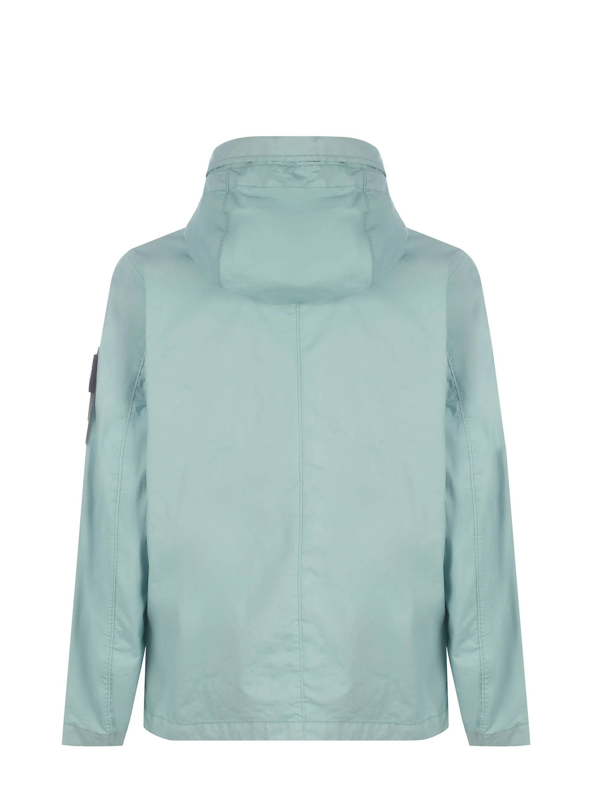 Stone Island Logo Patch Hooded Zip-Up Jacket