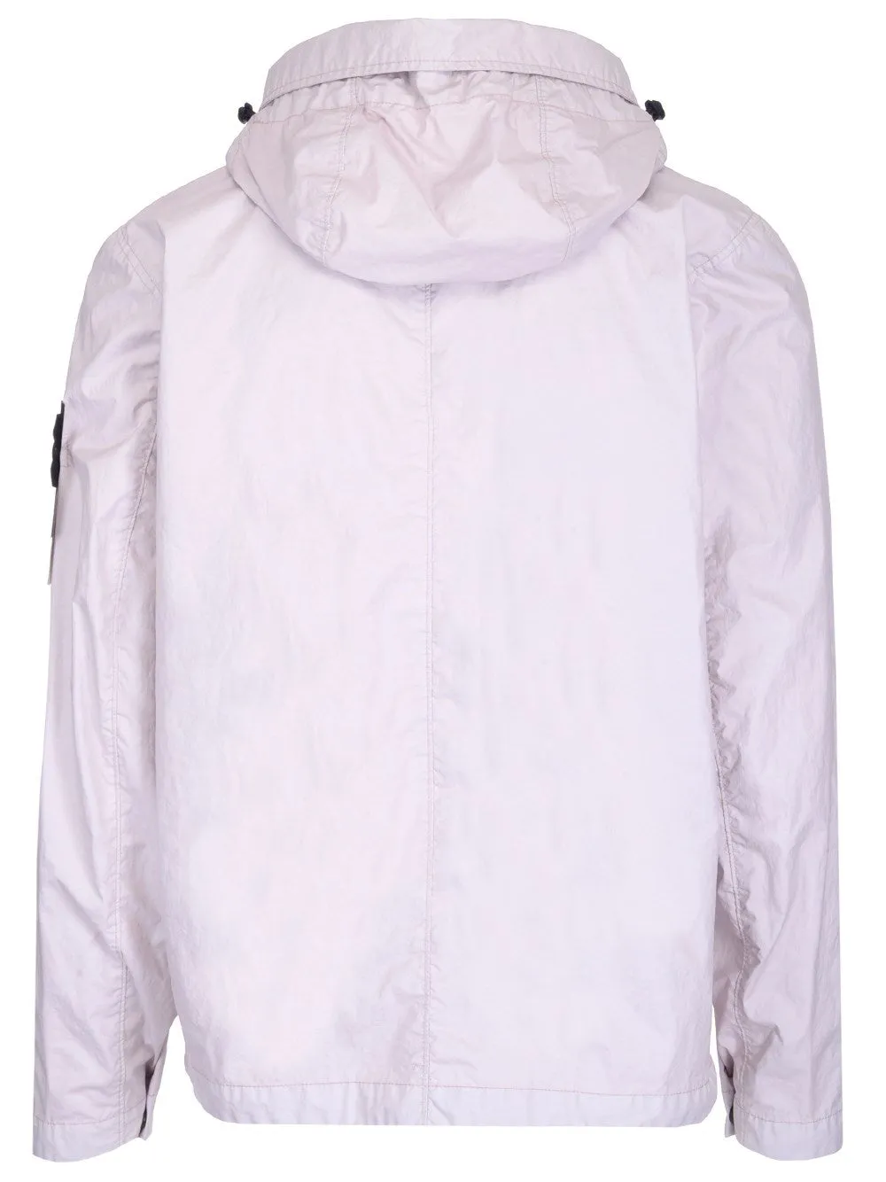 Stone Island Logo Patch Hooded Zip-Up Jacket