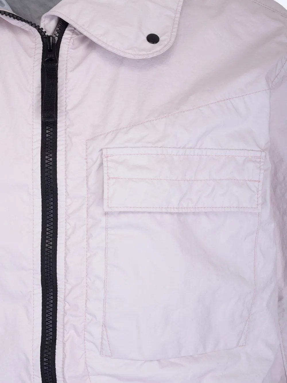 Stone Island Logo Patch Hooded Zip-Up Jacket