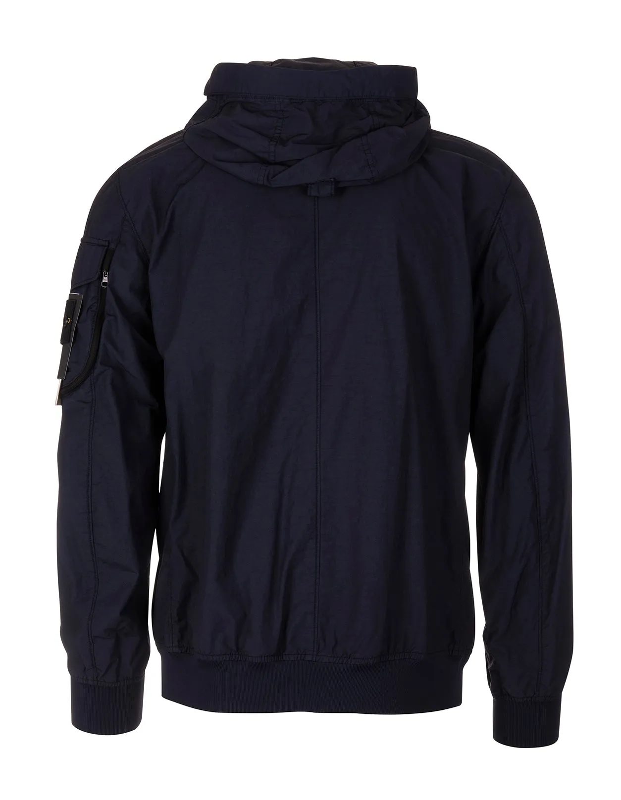 Stone Island Logo Patch Lightweight Hooded Jacket
