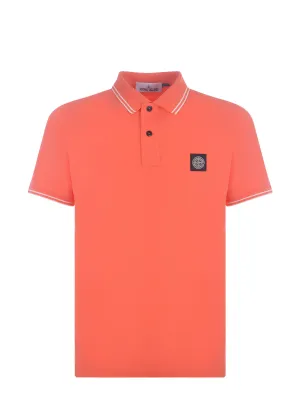Stone Island Logo Patch Polo Shirt