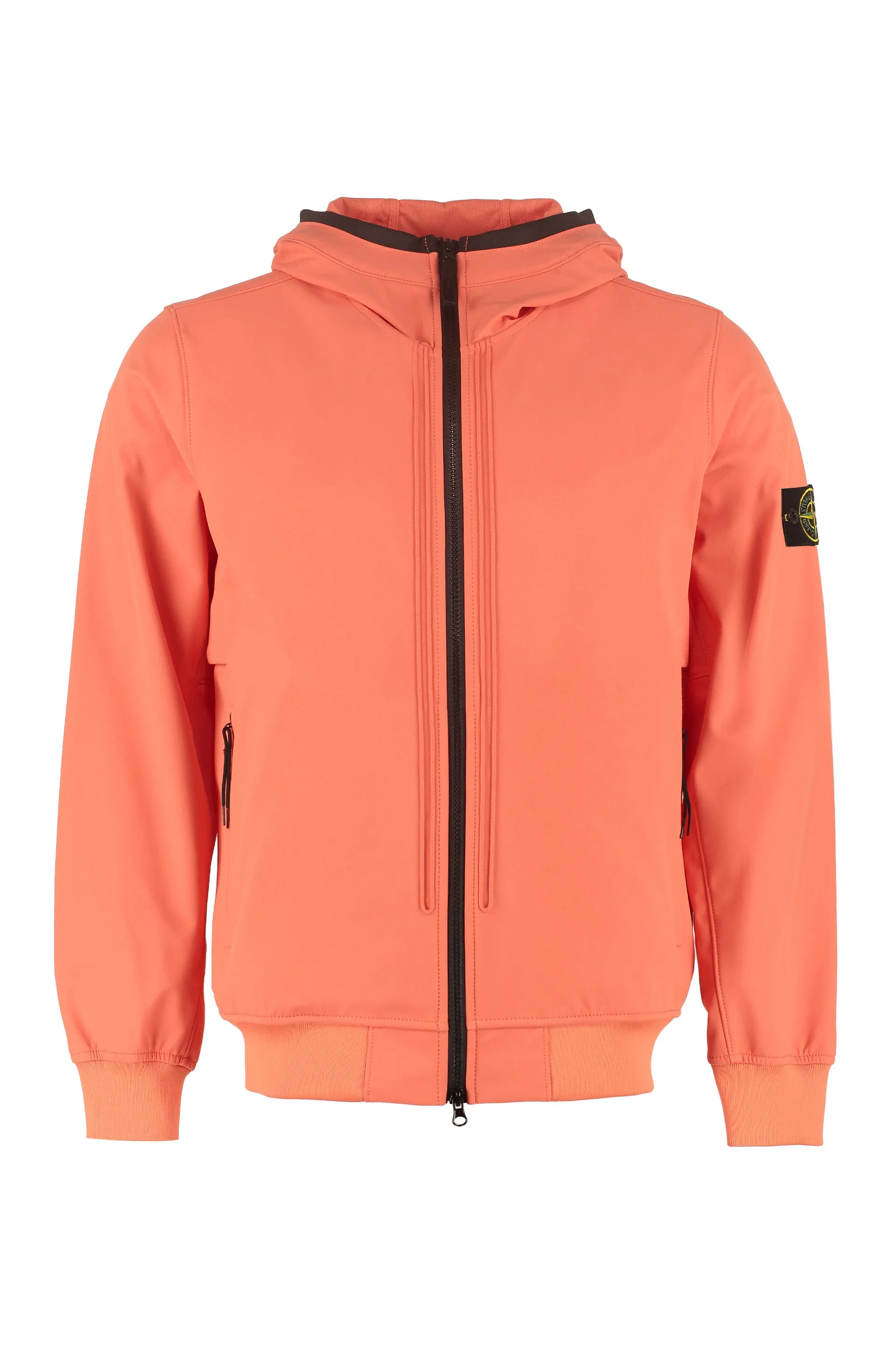 Stone Island Logo Patch Zip-Up Jacket