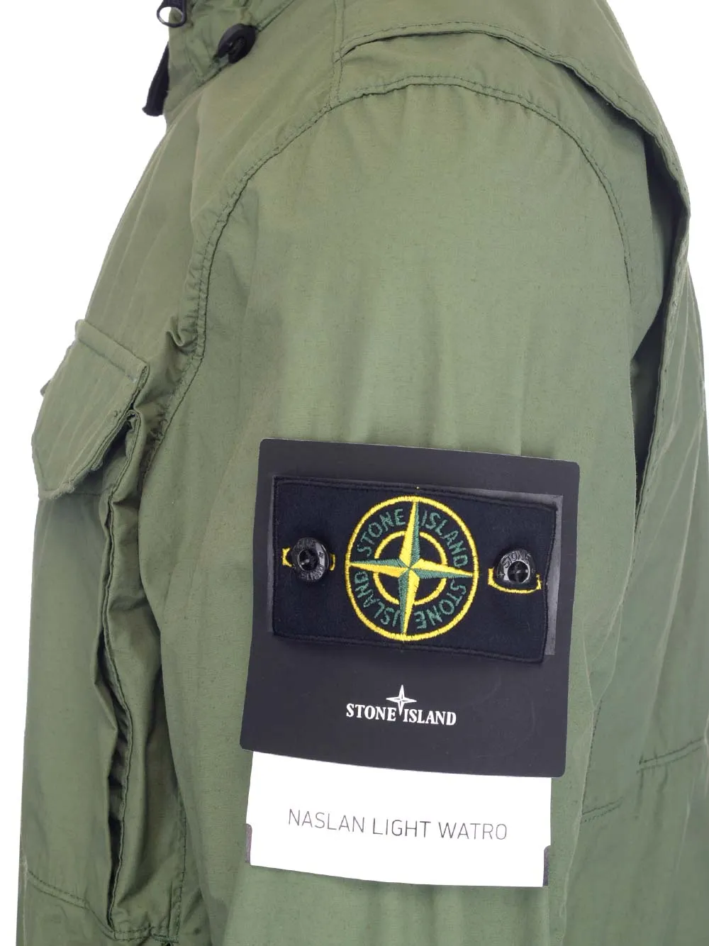 Stone Island Logo Patched Zip-Up Jacket