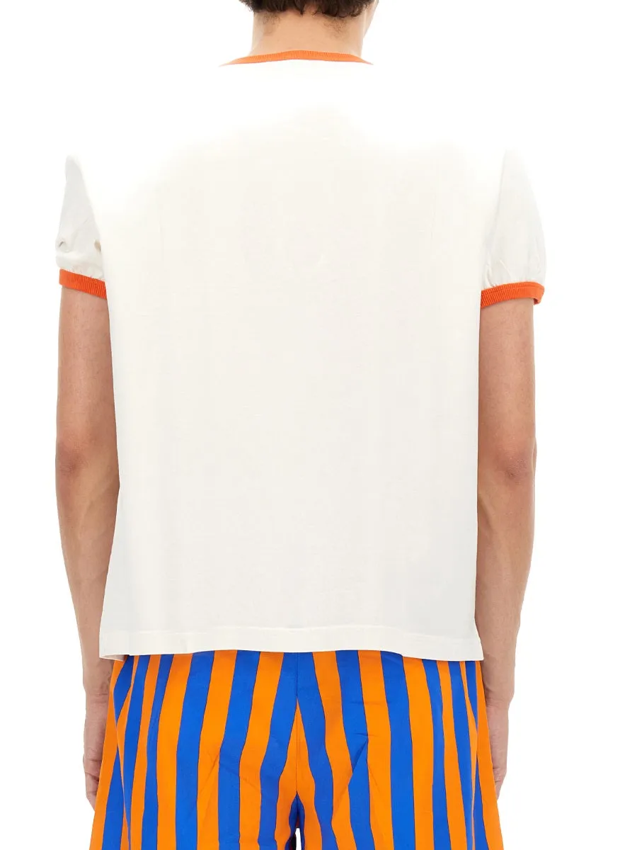 Sunnei Logo Print Crewneck T-Shirt