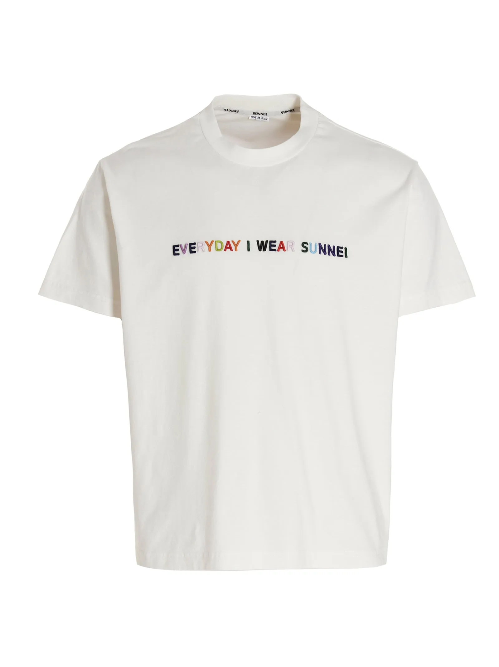 Sunnei Slogan Printed Crewneck T-Shirt