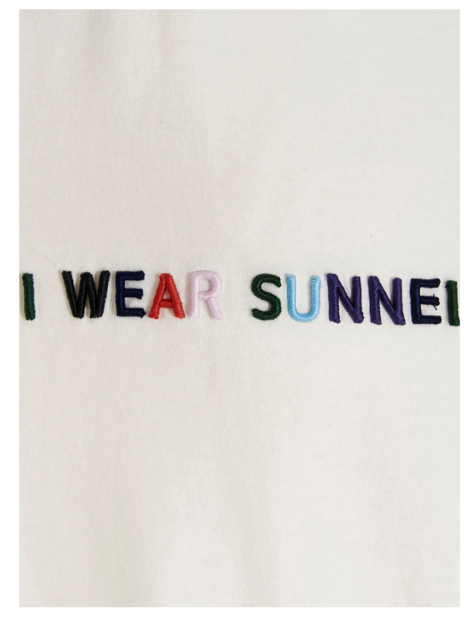 Sunnei Slogan Printed Crewneck T-Shirt