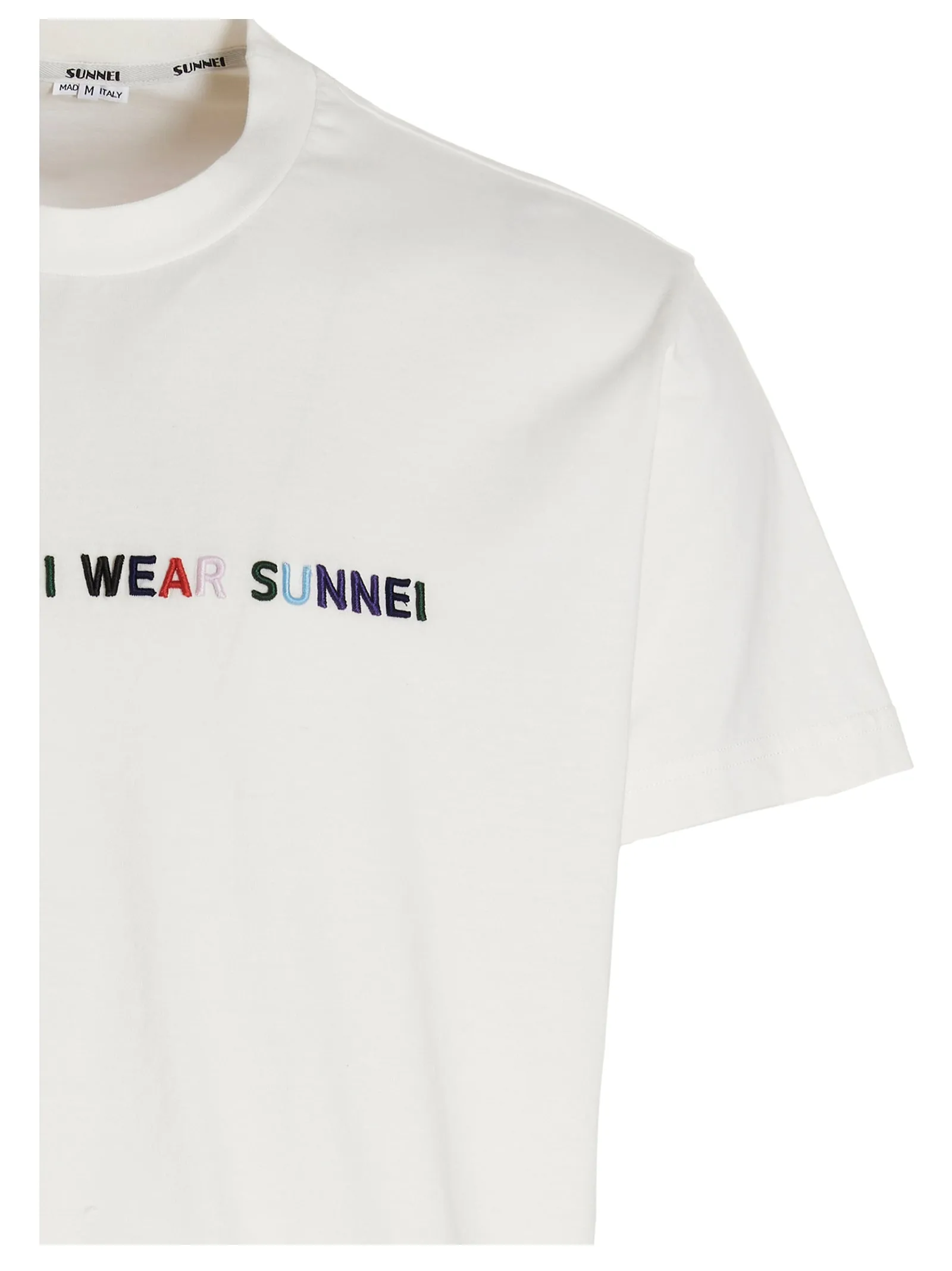 Sunnei Slogan Printed Crewneck T-Shirt