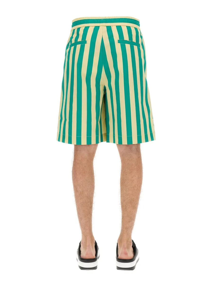 Sunnei Striped Bermuda Shorts