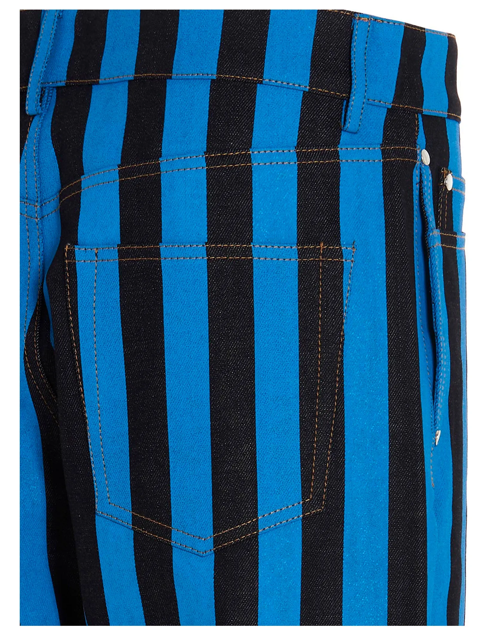 Sunnei Striped Pattern Straight-Leg Jeans