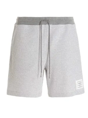 Thom Browne Logo Patch Drawstring Shorts