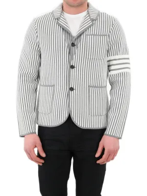 Thom Browne Striped Buttoned Jacket