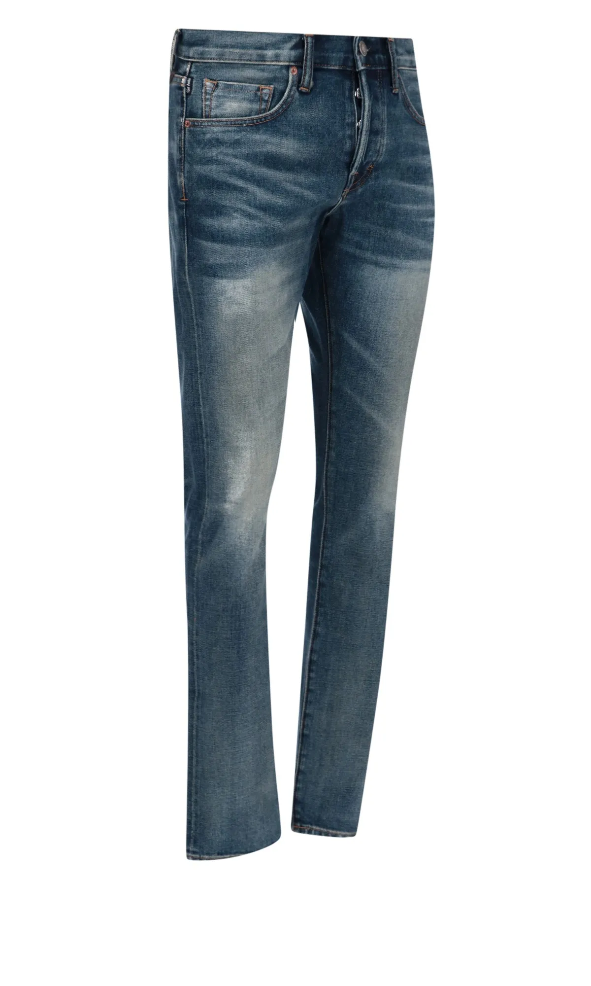 Tom Ford Logo Patch Slim-Fit Jeans