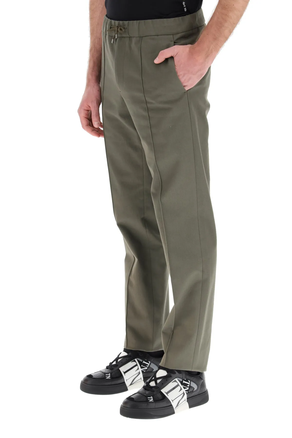 Valentino Drawstring Straight-Leg Trousers