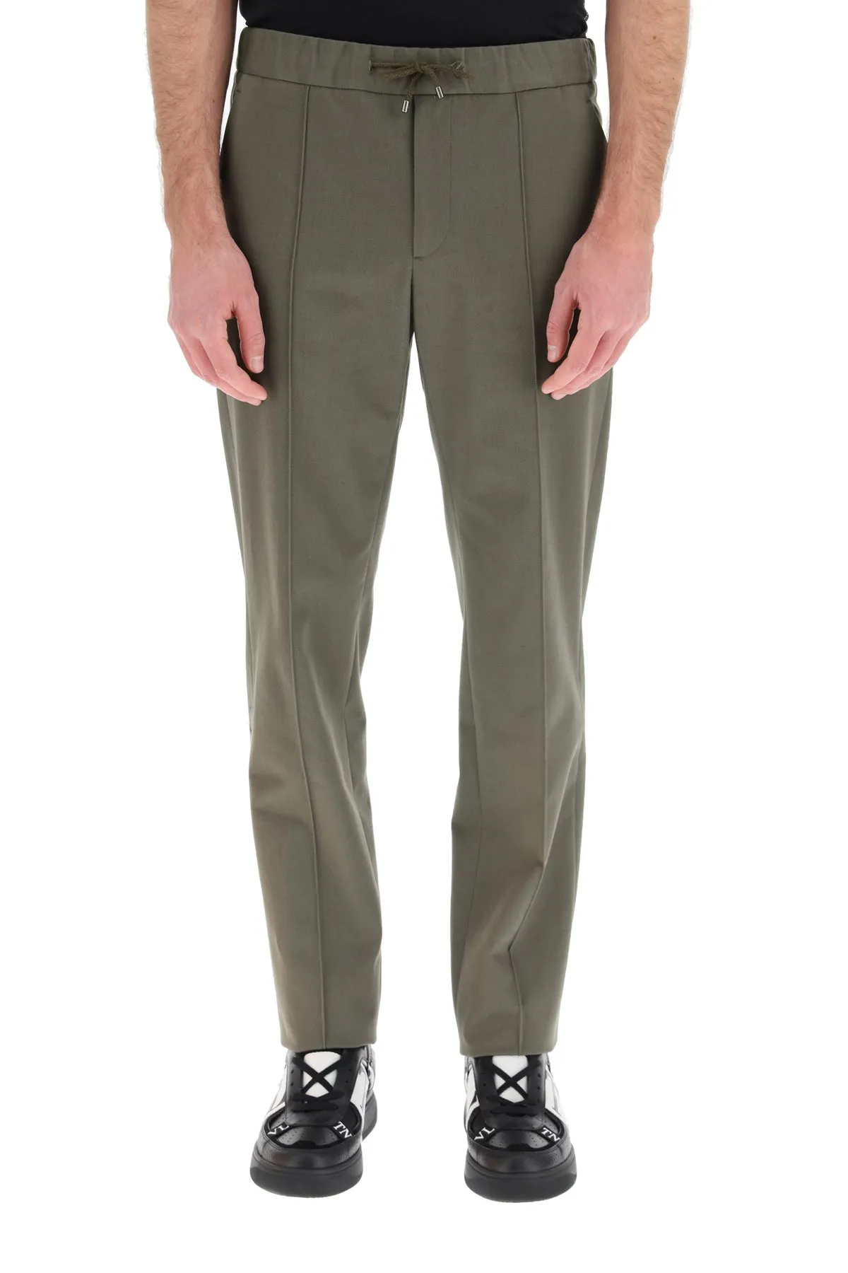 Valentino Drawstring Straight-Leg Trousers