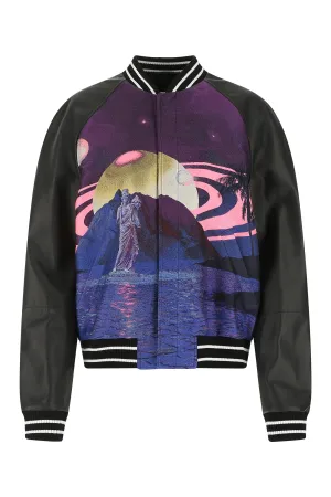 Valentino Graphic Printed Long-Sleeved Bomber Jacket