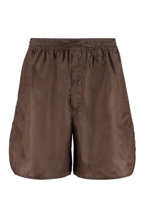 Valentino Mid Rise Drawstring Track Shorts