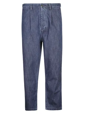 Valentino Mid Rise Straight Leg Jeans