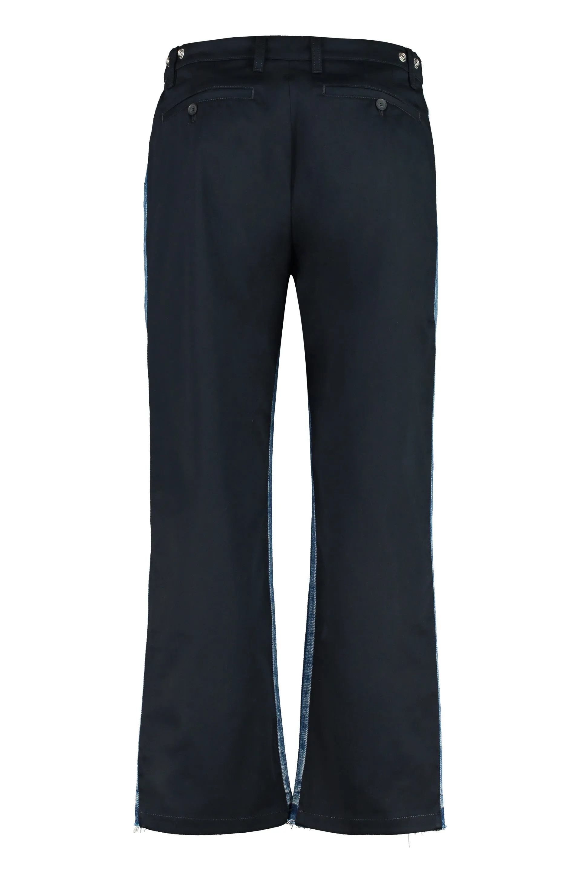 Valentino Two-Tone Straight-Leg Jeans