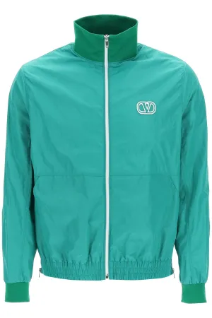 Valentino VLogo Embroidered Long-Sleeved Track Jacket