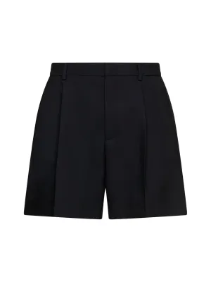 ValentinoPleat Detailed High Waist Shorts