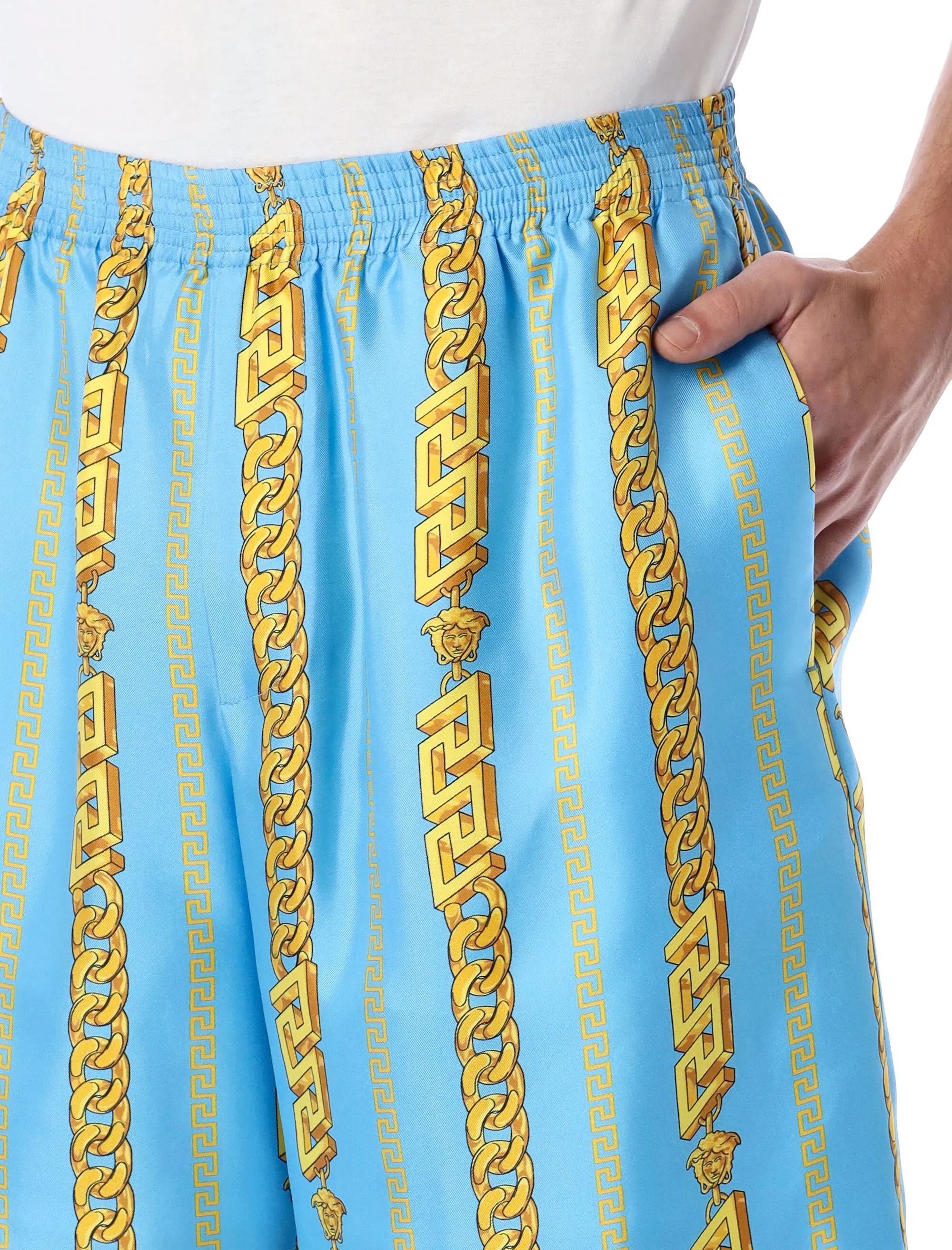 Versace Chain Link Printed Shorts