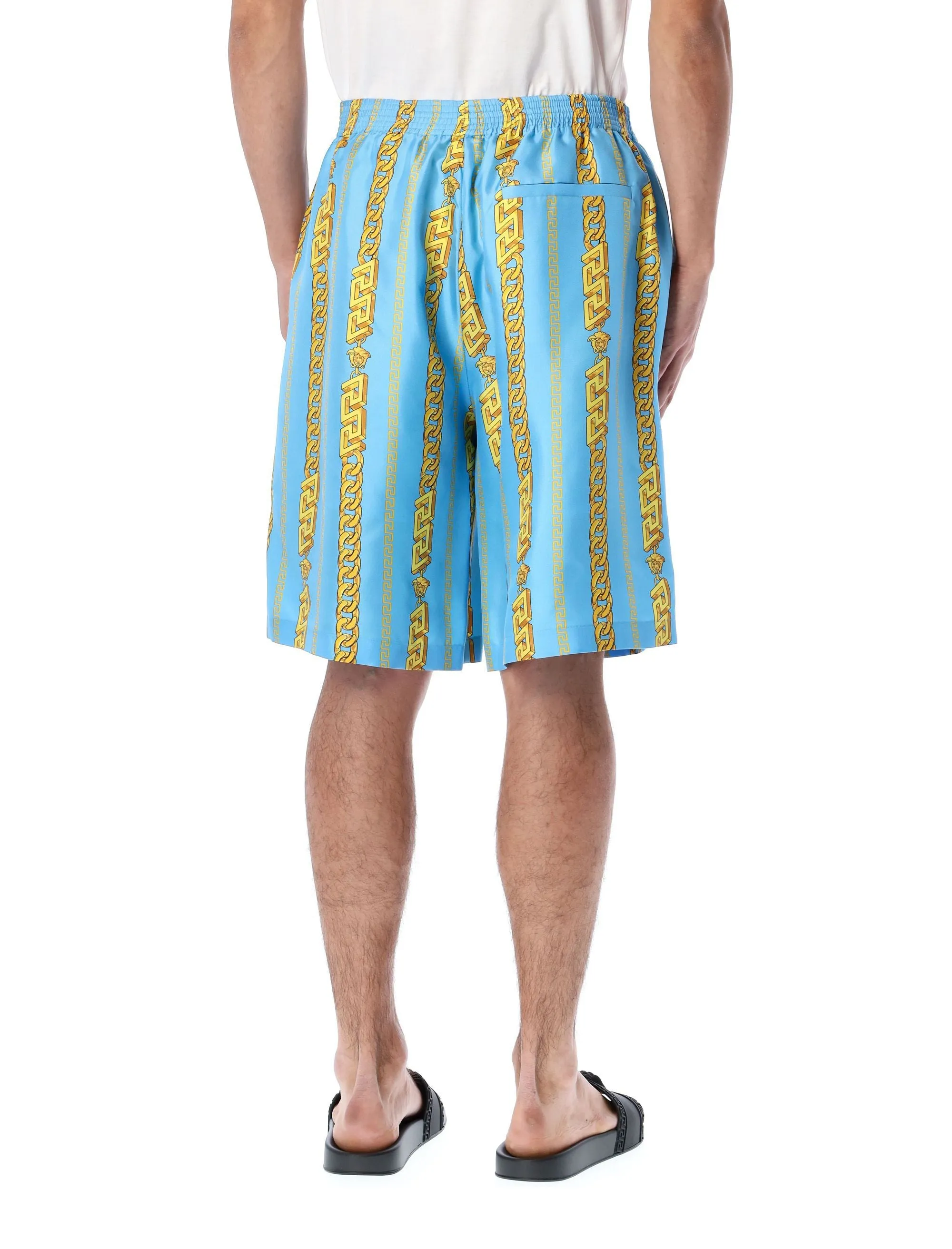 Versace Chain Link Printed Shorts