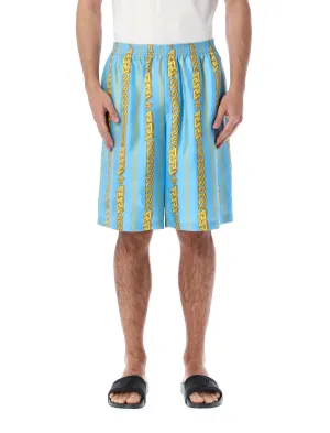 Versace Chain Link Printed Shorts
