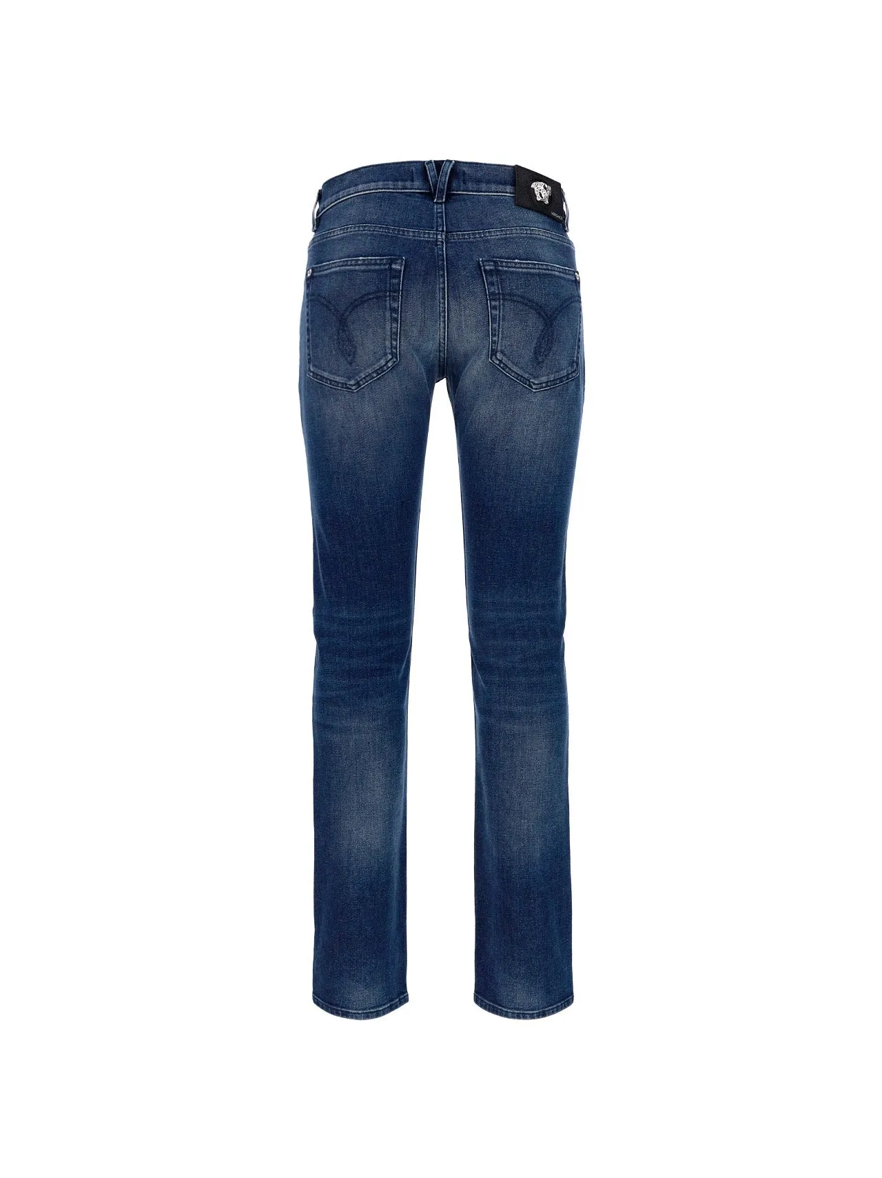 Versace Distressed Slim Fit Jeans