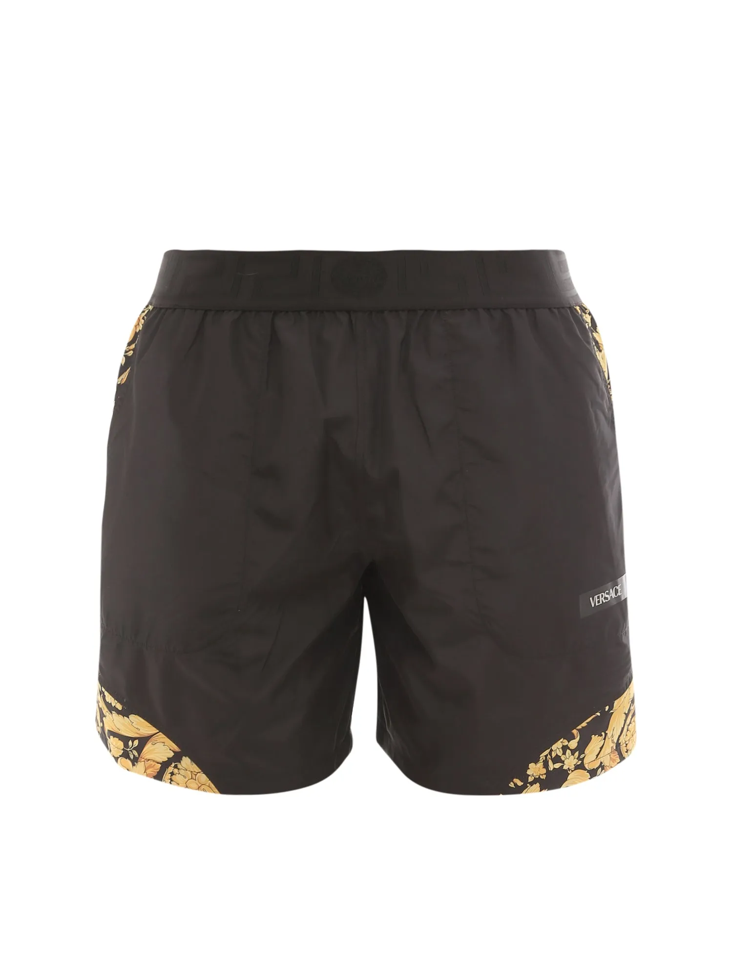 Versace Elasticated Waistband Baroque-Print Shorts