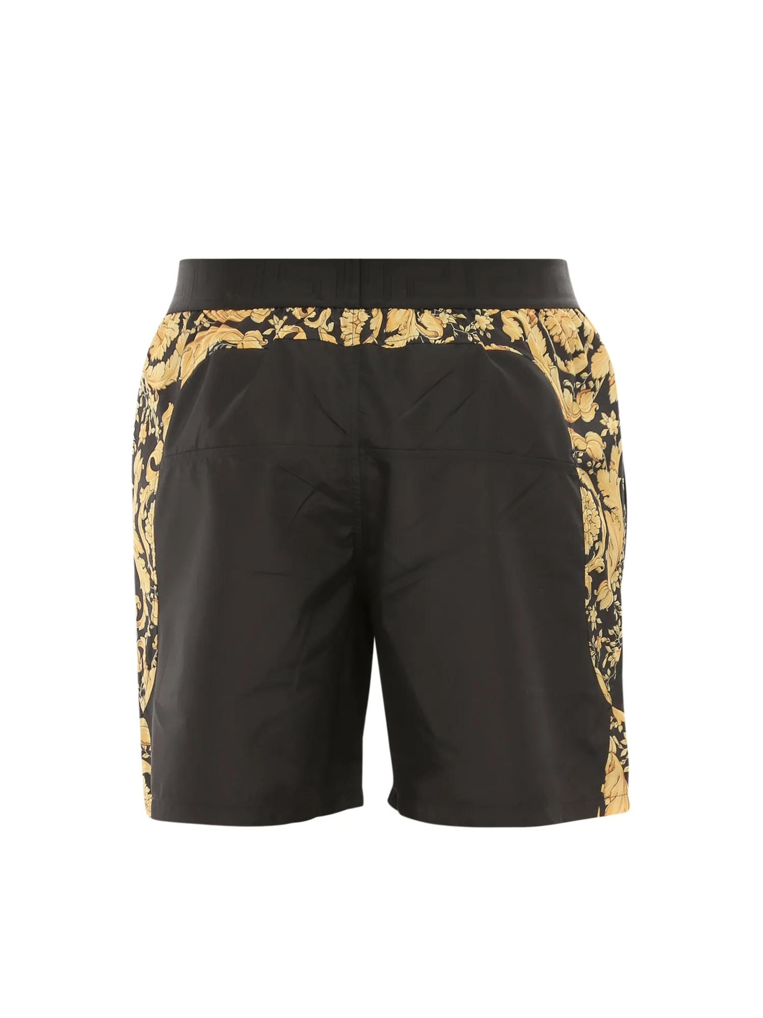 Versace Elasticated Waistband Baroque-Print Shorts