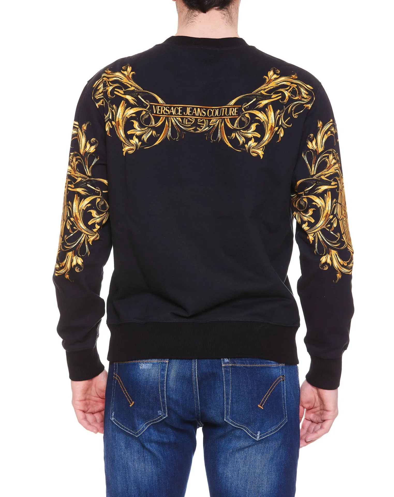 Versace Jeans Couture Baroque Pattern Crewneck Sweatshirt