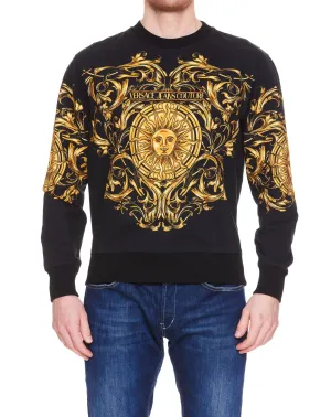 Versace Jeans Couture Baroque Pattern Crewneck Sweatshirt