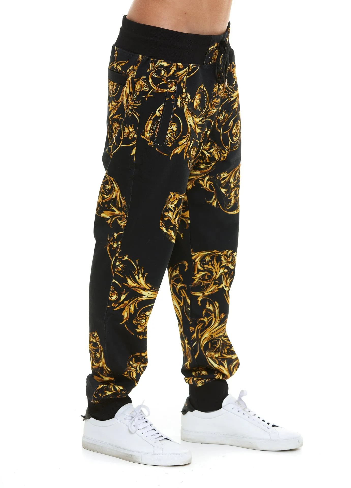 Versace Jeans Couture Baroque Print Drawstring Sweatpants