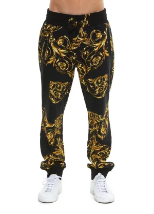 Versace Jeans Couture Baroque Print Drawstring Sweatpants