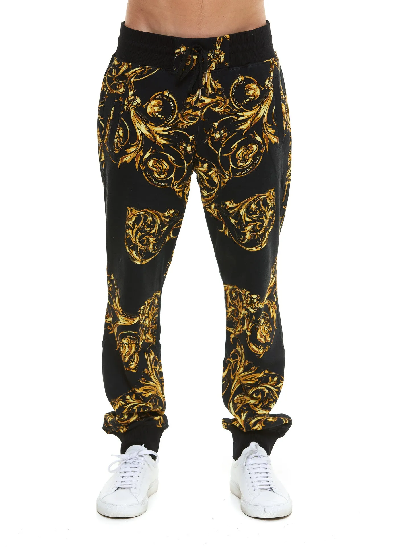 Versace Jeans Couture Baroque Print Drawstring Sweatpants