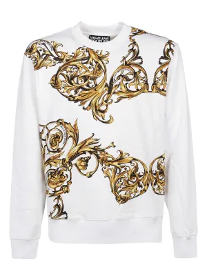 Versace Jeans Couture Baroque Printed Crewneck Sweatshirt