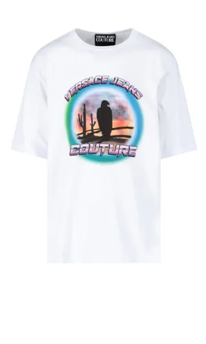Versace Jeans Couture Graphic-Printed Crewneck T-Shirt