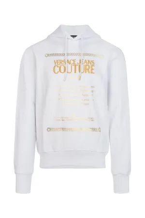 Versace Jeans Couture Logo Embroidered Drawstring Hoodie